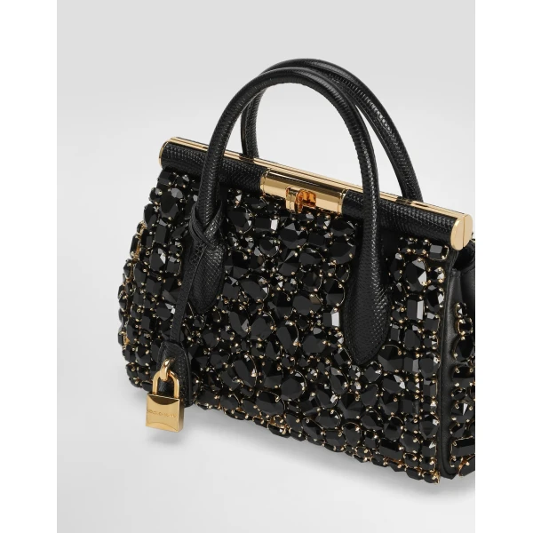 Multicolour Dolce & Gabbana Iguana-print calfskin day mini marlene handbag, view 6 | Mini Bags