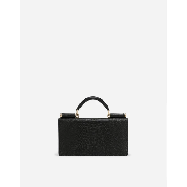 Black Dolce & Gabbana Iguana-print mini bag, view 3 | Wallets & Purses