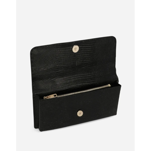 Black Dolce & Gabbana Iguana-print mini bag, view 4 | Wallets & Purses
