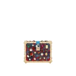 Multicolour Dolce & Gabbana Jacquard Dolce Box bag with embroidery | Totes & Top-Handle Bags