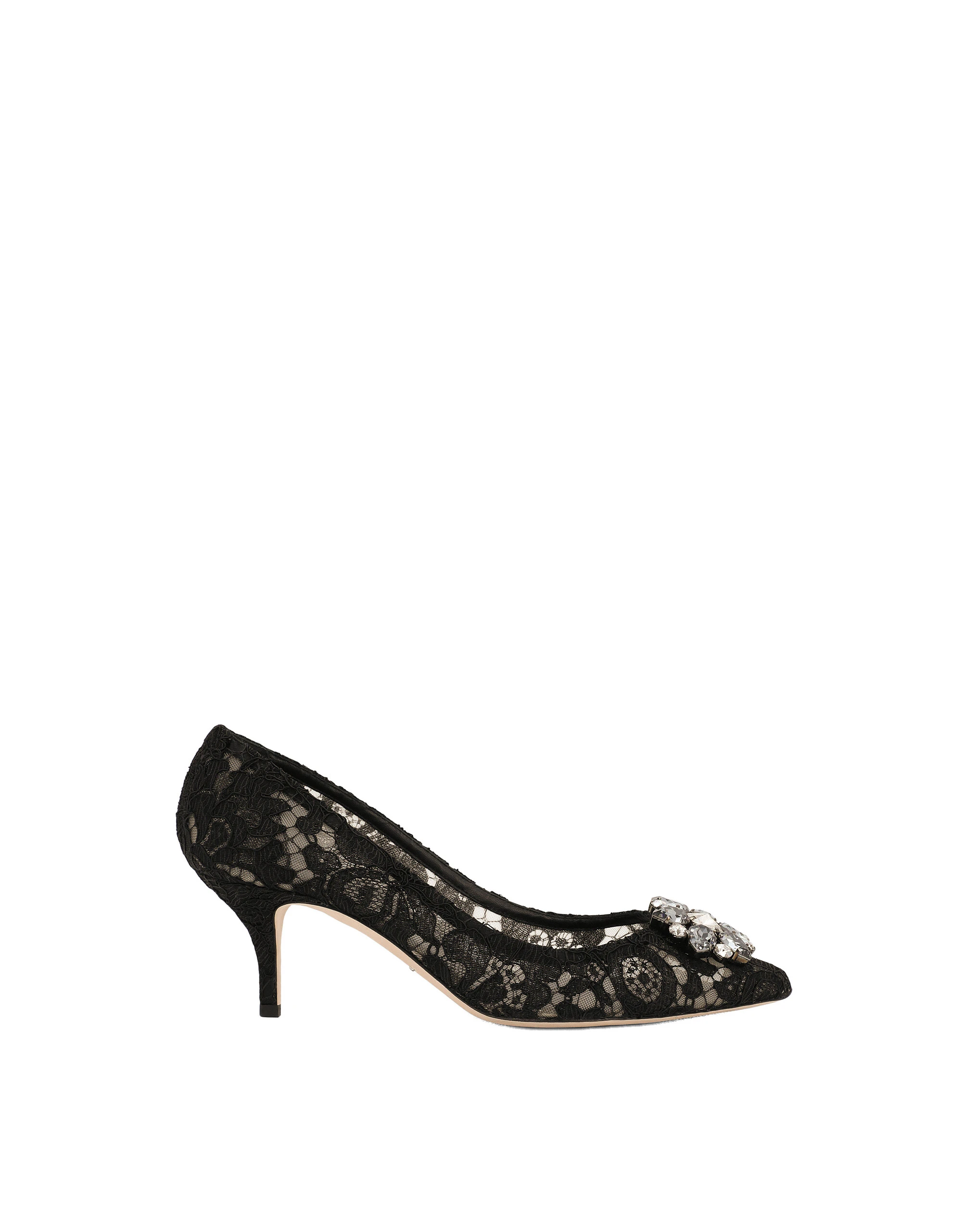 Dolce & Gabbana Lace rainbow pumps with brooch detailing