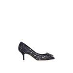 Blue Dolce & Gabbana Lace rainbow pumps with brooch detailing | Heels