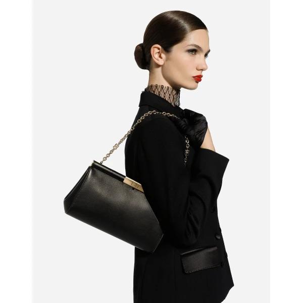 Black Dolce & Gabbana Large Marlene Bag, view 2 | Shoulder & Crossbody Bags