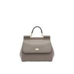 Beige Dolce & Gabbana Large Sicily handbag in dauphine calfskin | Totes & Top-Handle Bags
