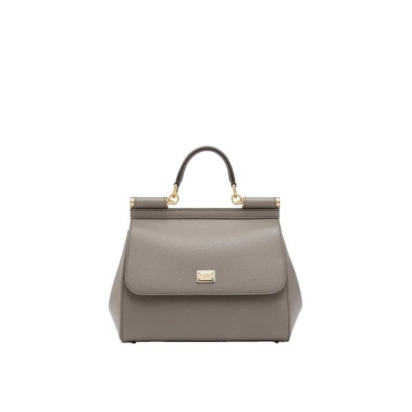 Large Sicily handbag in dauphine calfskin