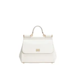 White Dolce & Gabbana Large Sicily handbag in dauphine calfskin | Totes & Top-Handle Bags