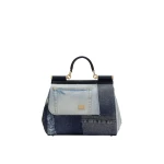 Denim Dolce & Gabbana Large Sicily handbag in denim and calfskin | Totes & Top-Handle Bags