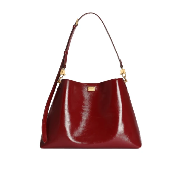 Red Dolce & Gabbana Large Vittoria calfskin shoulder bag | Shoulder & Crossbody Bags