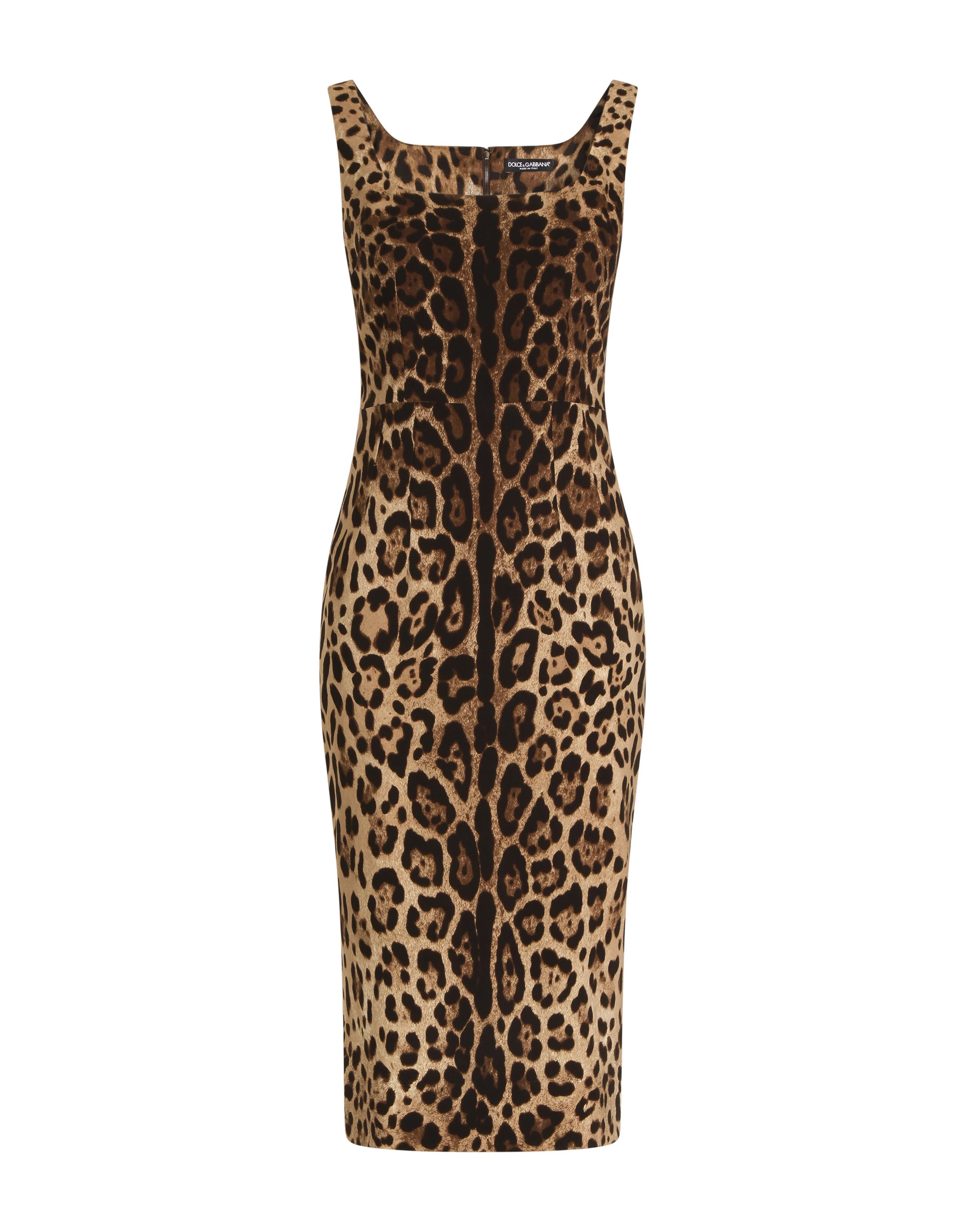 Dolce & Gabbana Leopard-print charmeuse dress