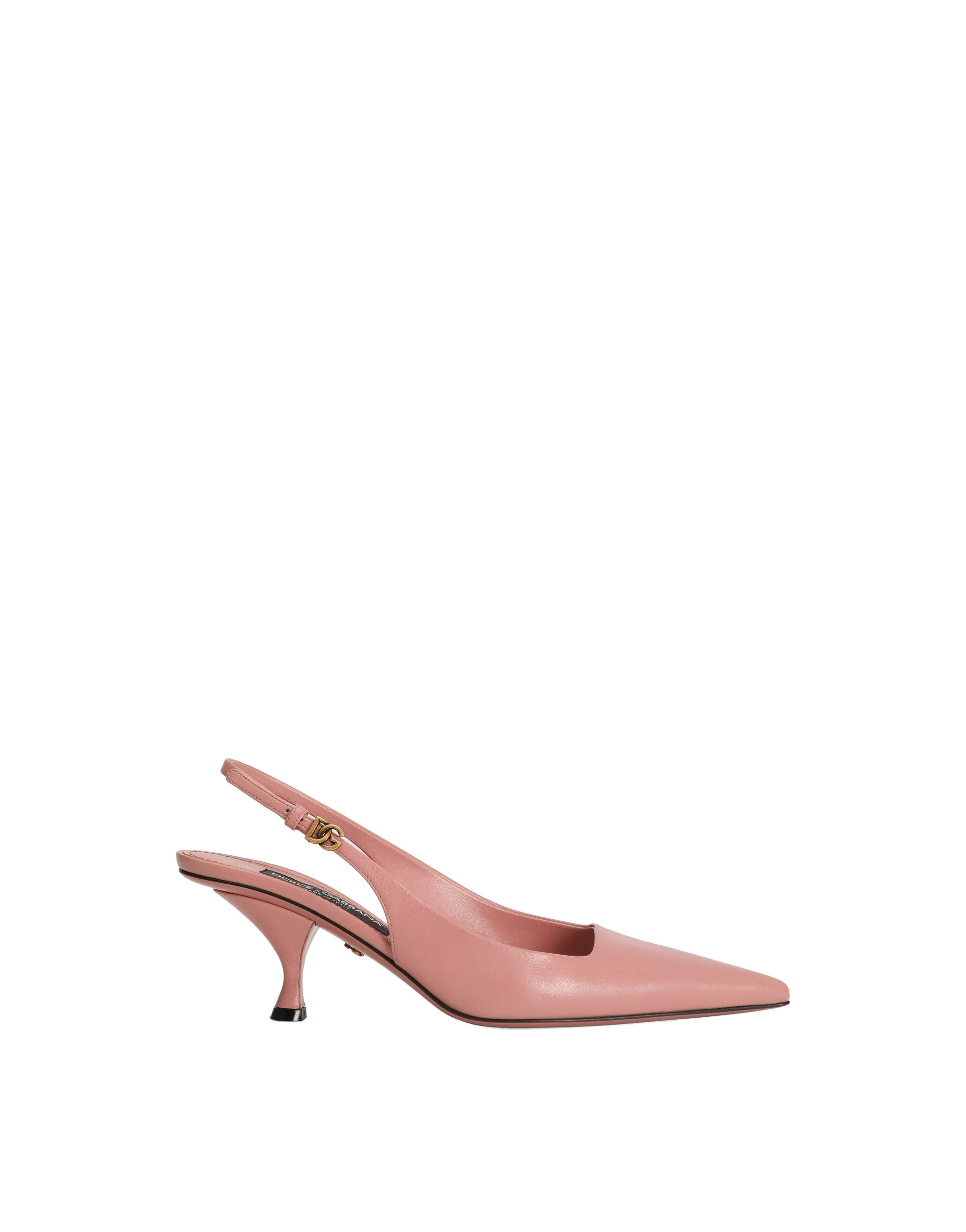 Dolce & Gabbana Lollo polished calfskin slingback