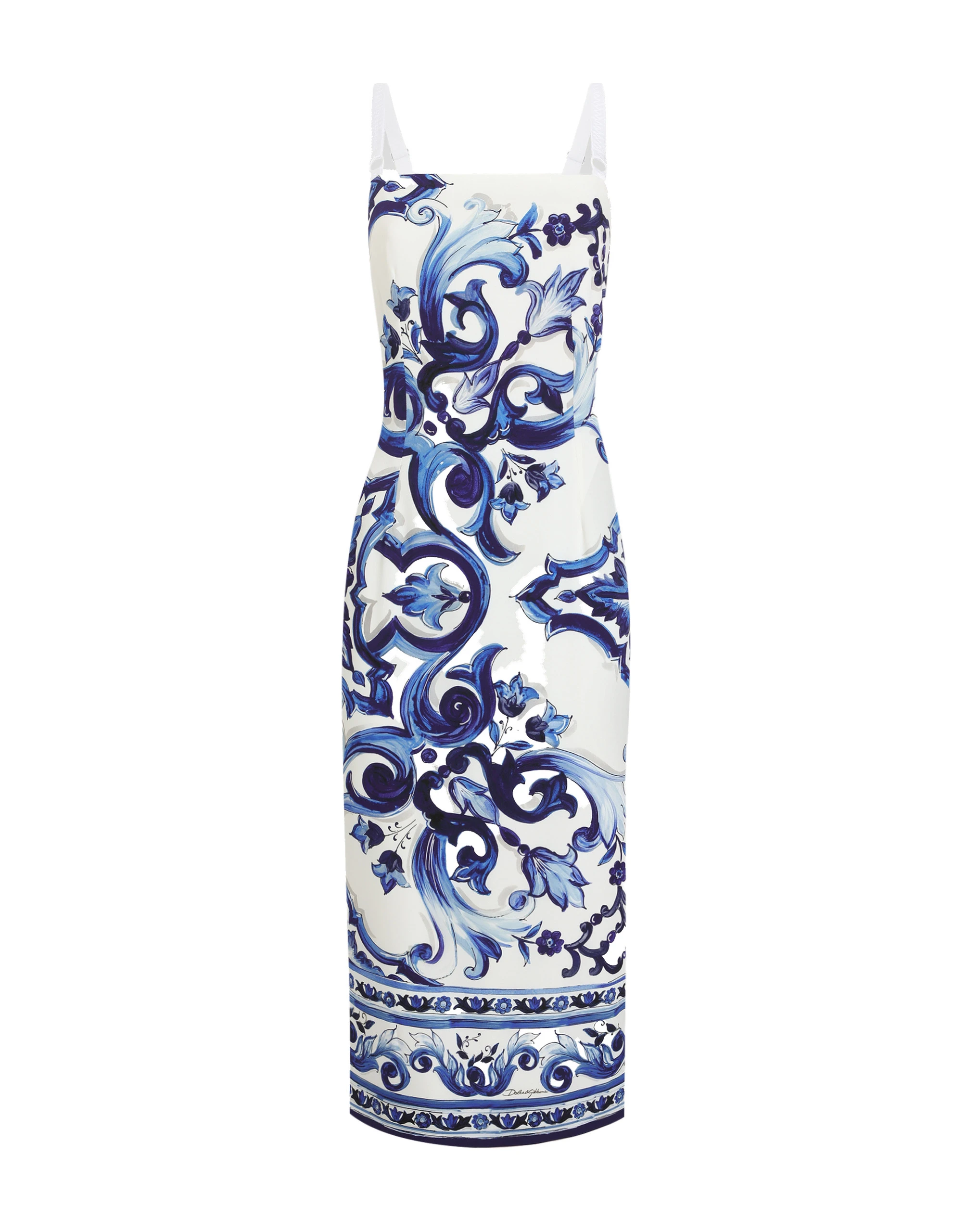 Dolce & Gabbana Majolica-print silk dress