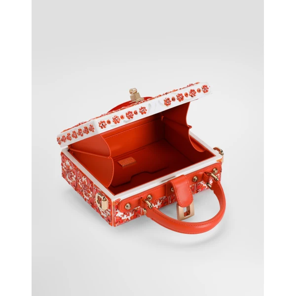Orange Dolce & Gabbana Majolica resin Dolce Box handbag, view 5 | Totes & Top-Handle Bags