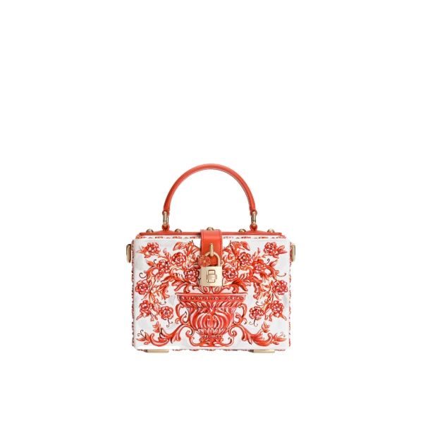 Orange Dolce & Gabbana Majolica resin Dolce Box handbag | Totes & Top-Handle Bags