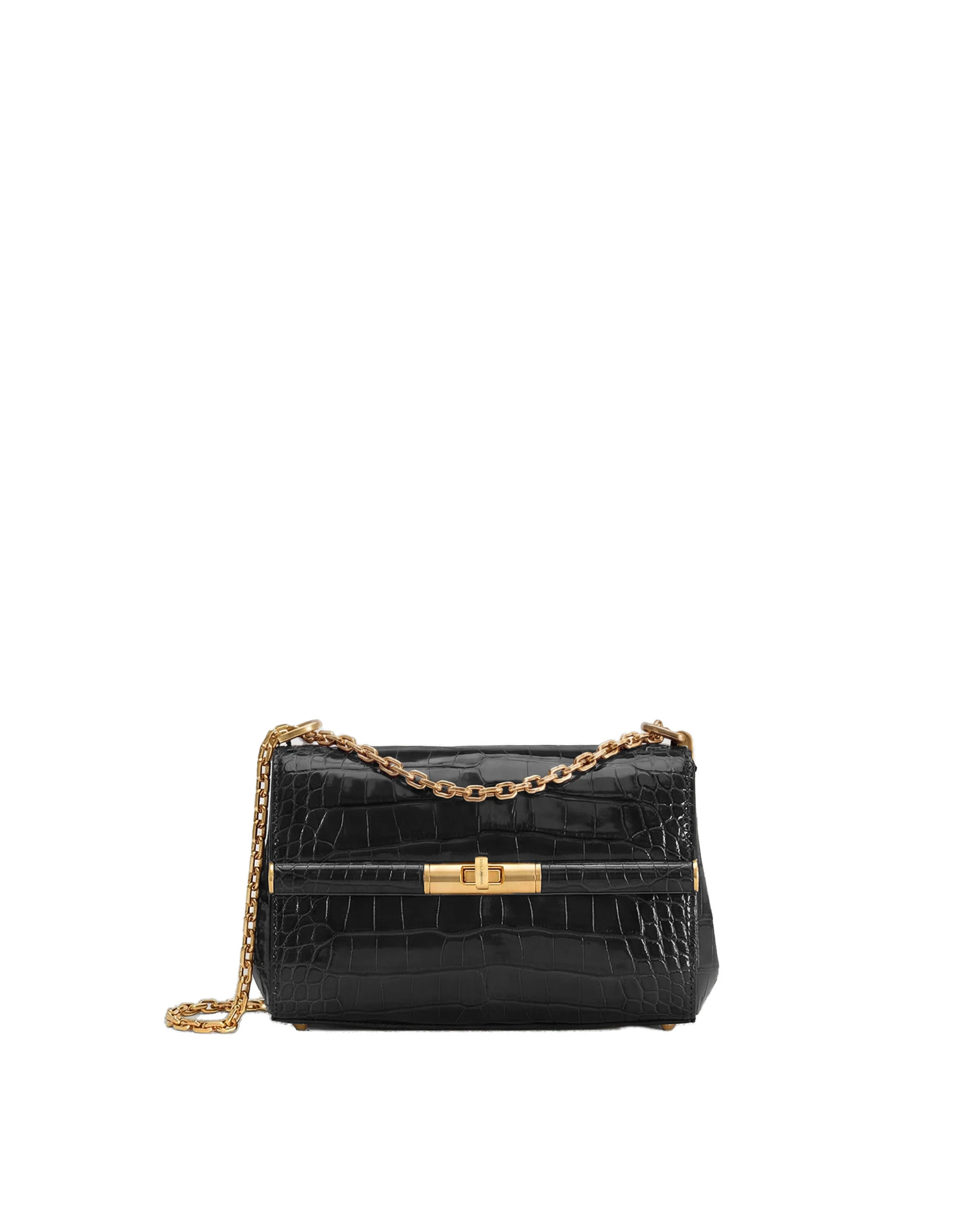 Dolce & Gabbana Marlene city mini bag in polished alligator