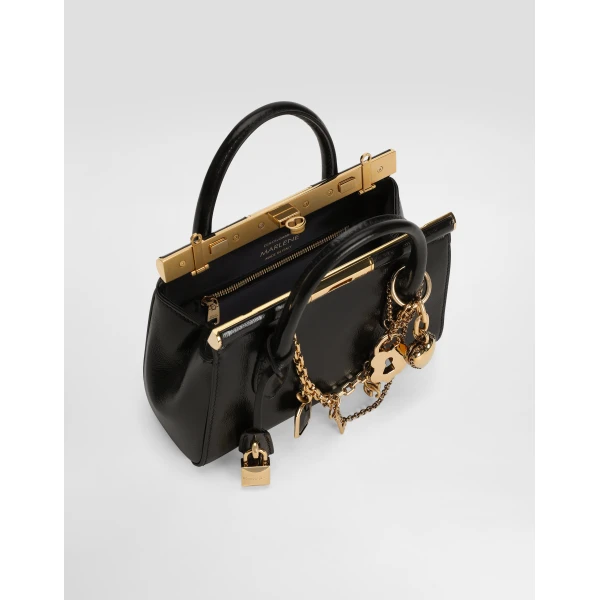 Multicolour Dolce & Gabbana Marlene day mini bag with charms, view 5 | Bag charms