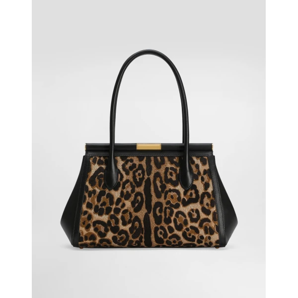 Multicolour Dolce & Gabbana Marlene everyday bag with thread embroidery, view 4 | Totes & Top-Handle Bags