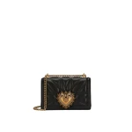 Black Dolce & Gabbana Medium Devotion bag in quilted nappa leather | Shoulder & Crossbody Bags