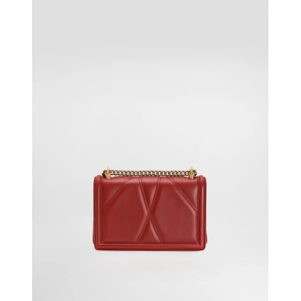 Red Dolce & Gabbana Medium Devotion bag in quilted nappa leather, view 4 | Shoulder & Crossbody Bags