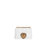 White Dolce & Gabbana Medium Devotion bag in quilted nappa leather | Shoulder & Crossbody Bags
