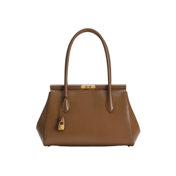 Brown Dolce & Gabbana Medium Marlene Everyday bag in palmellato calfskin | Totes & Top-Handle Bags