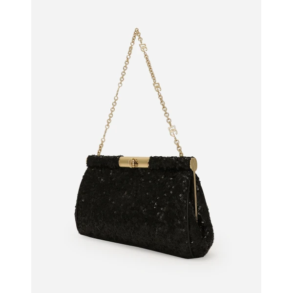 Black Dolce & Gabbana Medium Marlene shoulder bag, view 6 | Shoulder & Crossbody Bags