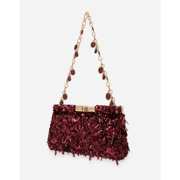 Bordeaux Dolce & Gabbana Medium Marlene shoulder bag, view 6 | Shoulder & Crossbody Bags