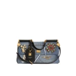Multicolour Dolce & Gabbana Medium My Sicily denim handbag with embroidery | Totes & Top-Handle Bags