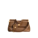 Brown Dolce & Gabbana Medium My Sicily handbag in plongé calfskin | Totes & Top-Handle Bags