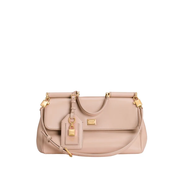 Pink Dolce & Gabbana Medium My Sicily handbag in plongé calfskin | Totes & Top-Handle Bags
