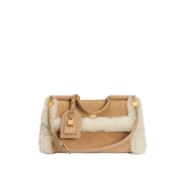 Multicolour Dolce & Gabbana Medium My Sicily handbag in sheepskin, split and smooth calfskin | Totes & Top-Handle Bags