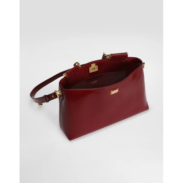 Print Dolce & Gabbana Medium Vittoria calfskin handbag, view 5 | Shoulder & Crossbody Bags