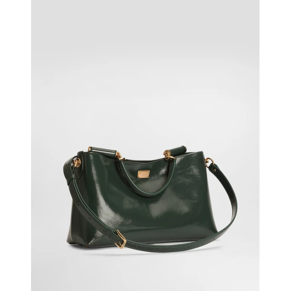 Print Dolce & Gabbana Medium Vittoria calfskin handbag, view 5 | Shoulder & Crossbody Bags