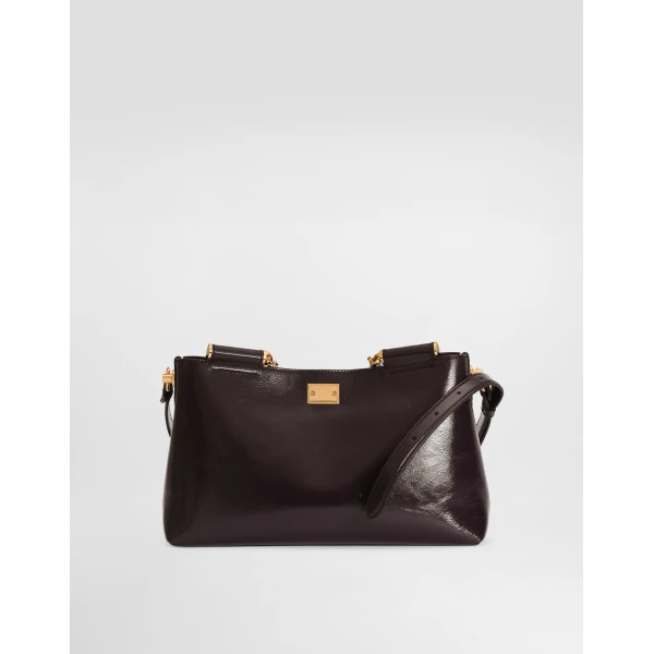 Print Dolce & Gabbana Medium Vittoria calfskin handbag, view 3 | Shoulder & Crossbody Bags