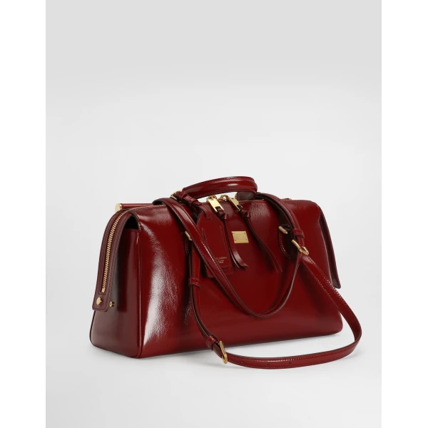 Red Dolce & Gabbana Medium Vittoria calfskin handbag, view 2 | Shoulder & Crossbody Bags