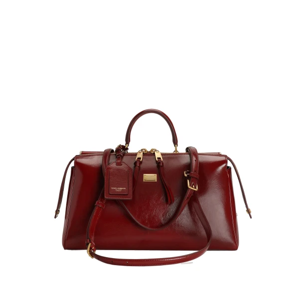 Red Dolce & Gabbana Medium Vittoria calfskin handbag | Shoulder & Crossbody Bags
