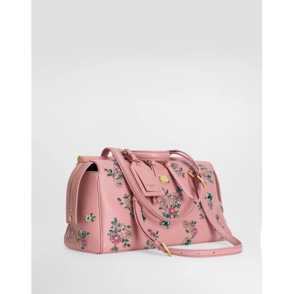 Multicolour Dolce & Gabbana Medium Vittoria handbag with embroidery, view 4 | Shoulder & Crossbody Bags