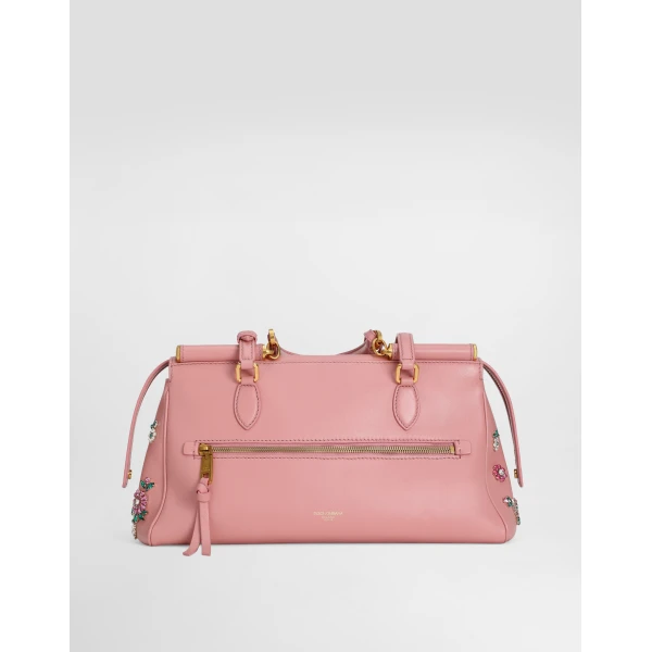 Multicolour Dolce & Gabbana Medium Vittoria handbag with embroidery, view 5 | Shoulder & Crossbody Bags