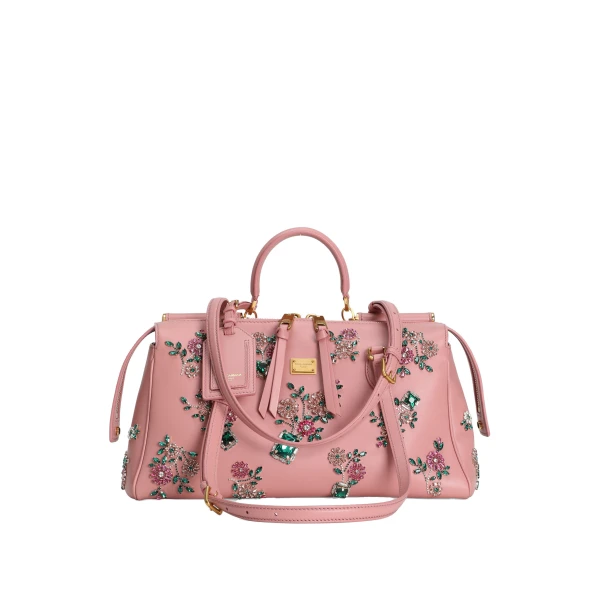 Multicolour Dolce & Gabbana Medium Vittoria handbag with embroidery | Shoulder & Crossbody Bags