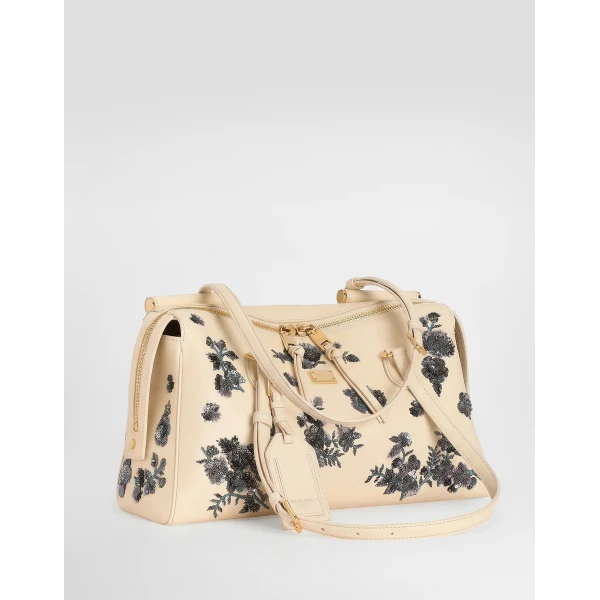Multicolour Dolce & Gabbana Medium Vittoria handbag with embroidery, view 2 | Shoulder & Crossbody Bags