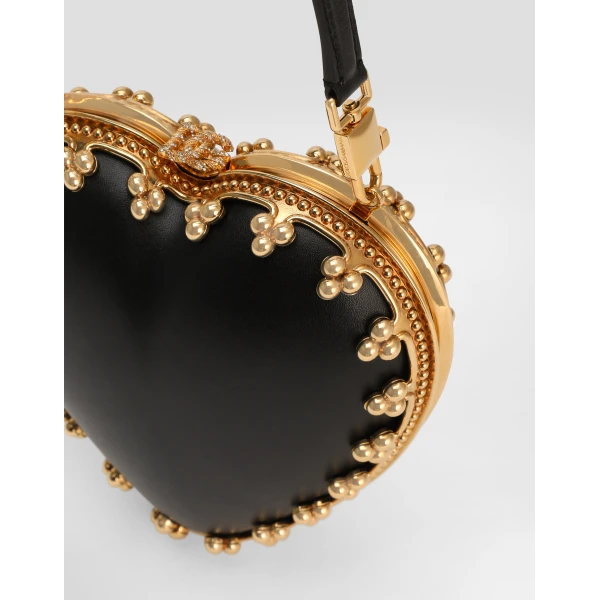 Multicolour Dolce & Gabbana Minaudière dolce box in nappa leather, view 6 | Clutch Bags