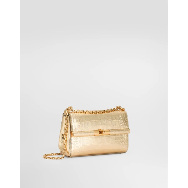 Gold Dolce & Gabbana Mini Marlene City bag, view 2 | Mini Bags
