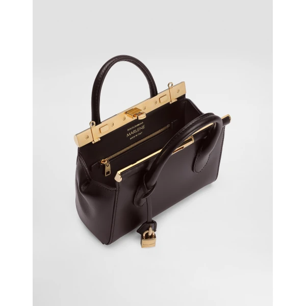 Bordeaux Dolce & Gabbana Mini Marlene Day bag in palmellato calfskin, view 5 | Mini Bags