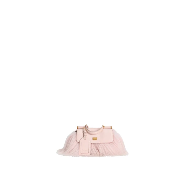 Multicolour Dolce & Gabbana Mini My Sicily handbag in long-hair goat fur and plongé calfskin | Mini Bags