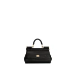 Black Dolce & Gabbana Mini Sicily handbag in dauphine calfskin | Mini Bags