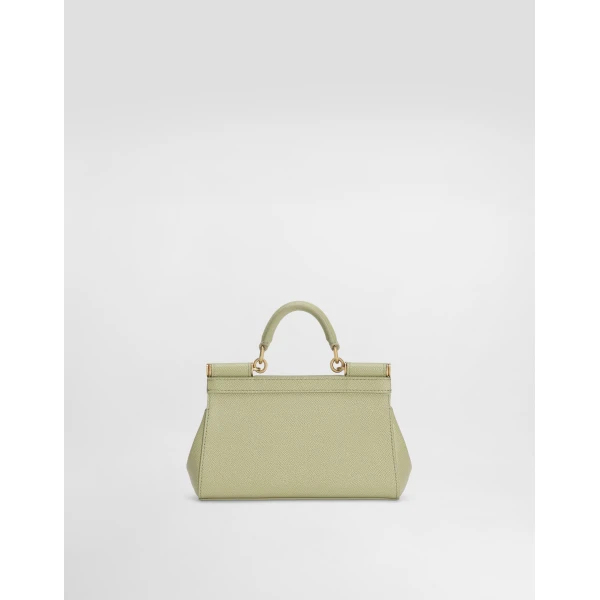Green Dolce & Gabbana Mini Sicily handbag in dauphine calfskin, view 4 | Mini Bags
