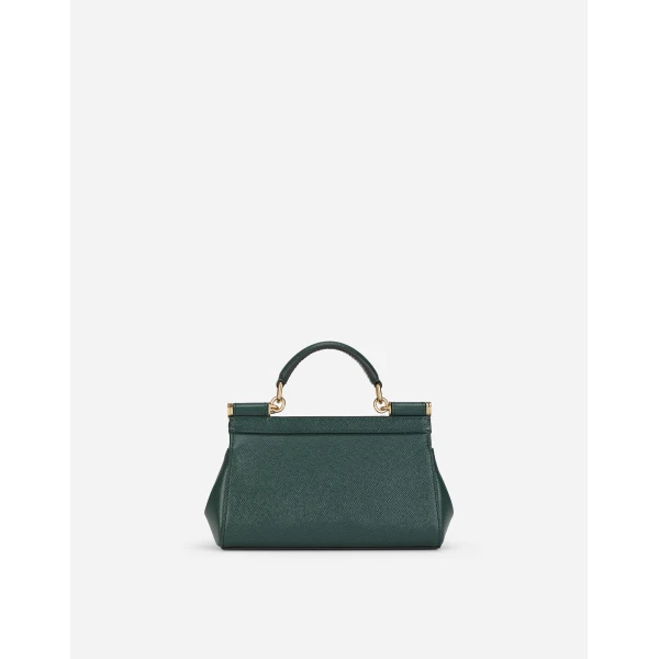 Green Dolce & Gabbana Mini Sicily handbag in dauphine calfskin, view 4 | Mini Bags