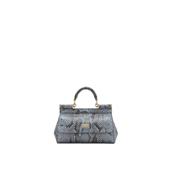 Mini Sicily handbag in python leather