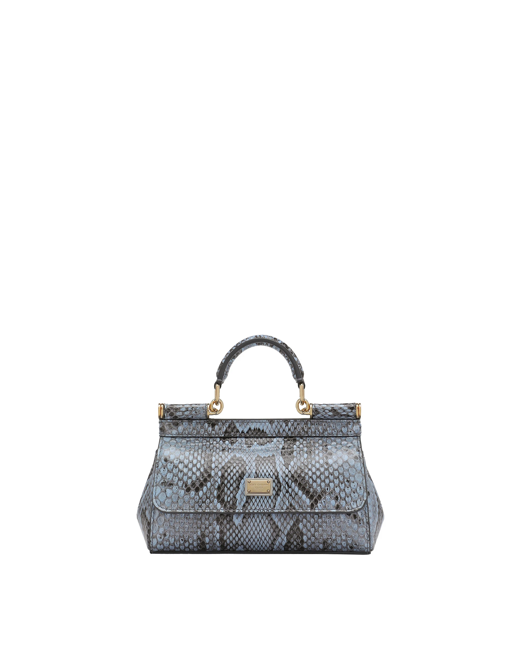 Dolce & Gabbana Mini Sicily handbag in python leather