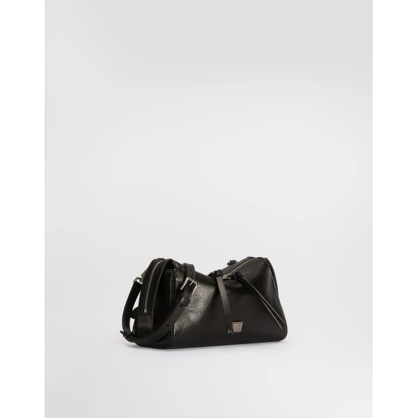 Black Dolce & Gabbana Mini Vittoria calfskin handbag, view 2 | Mini Bags
