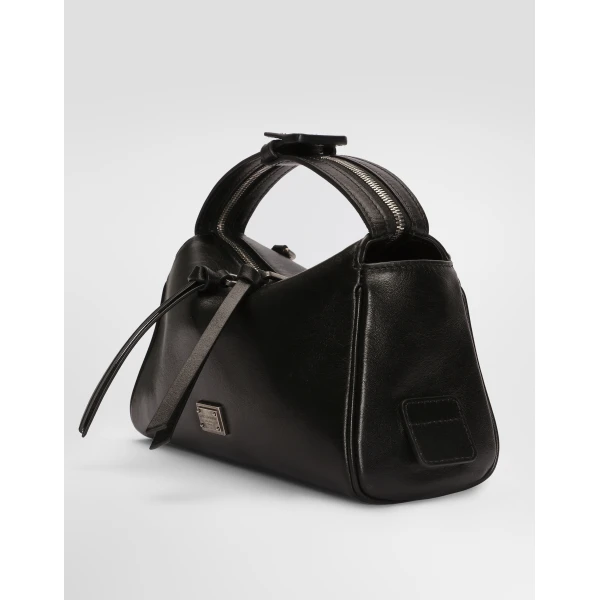 Black Dolce & Gabbana Mini Vittoria calfskin handbag, view 4 | Mini Bags